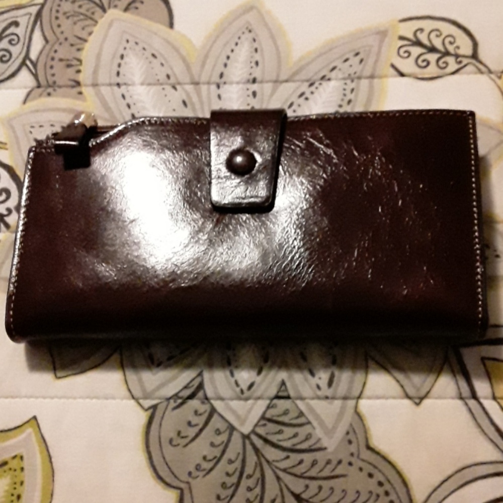 Women's Brown Wax Coated Wallet